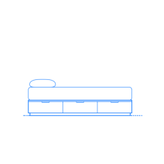 Furniture Bed Frames Ikea Nordli Vinyl Svg File, Free Vectors File